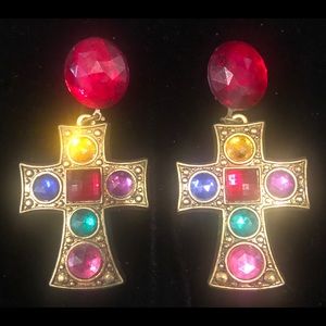 Betsey Johnson vintage women’s clip-on earrings